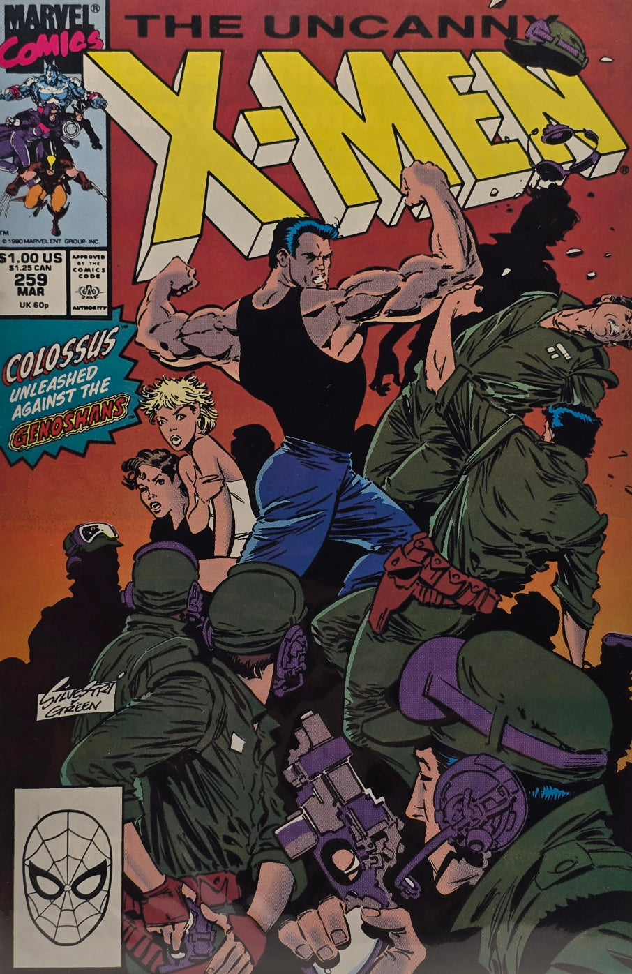 Uncanny X-Men #259 — Colossus Unleashed Against the Genoshans! (March 1990)