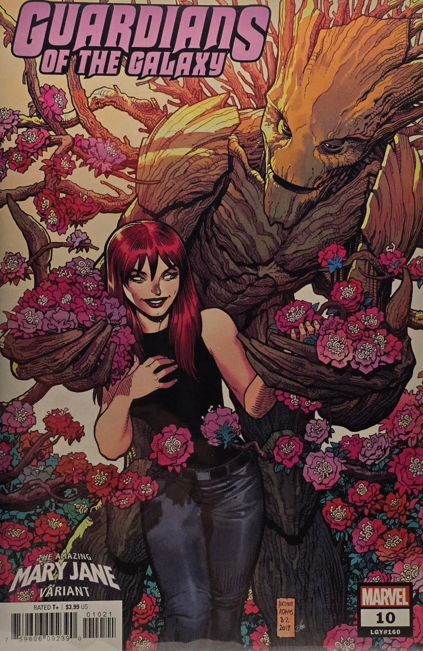 Guardians of the Galaxy #10 (Marvel) — LGY#160 — The Amazing Mary Jane Variant — Arthur Adams — Mary Jane & Groot