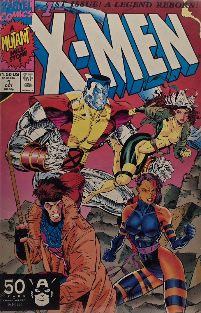 X-Men #1 — Cover A (Marvel Comics, October 1991) — Jim Lee