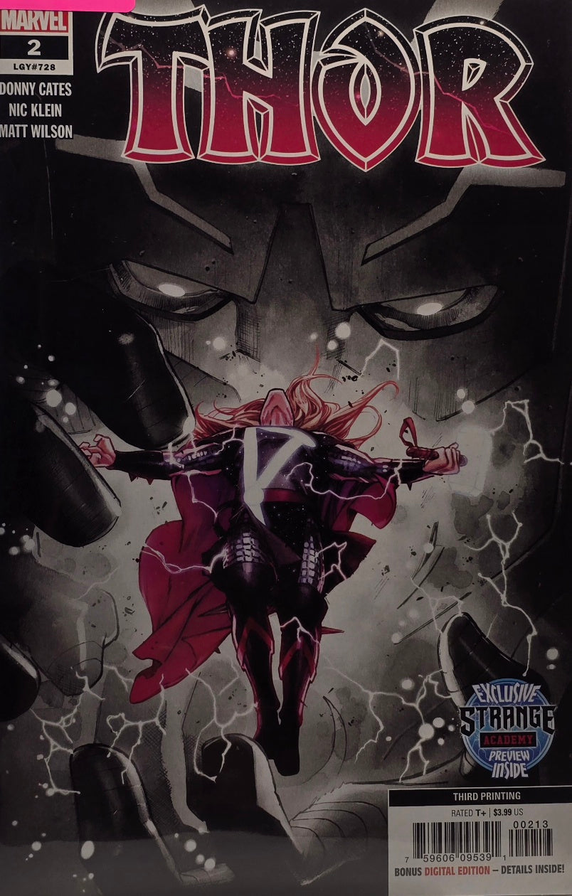 Thor #2 LGY #728 Third Printing (Marvel, 2020)