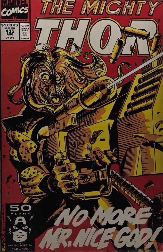 The Mighty Thor #435 — "No More Mr. Nice God!" (Marvel Comics, August 1991)
