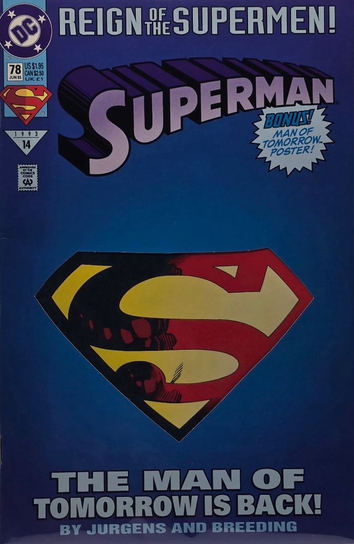 Superman #78 — Reign of the Supermen (DC, 1993)