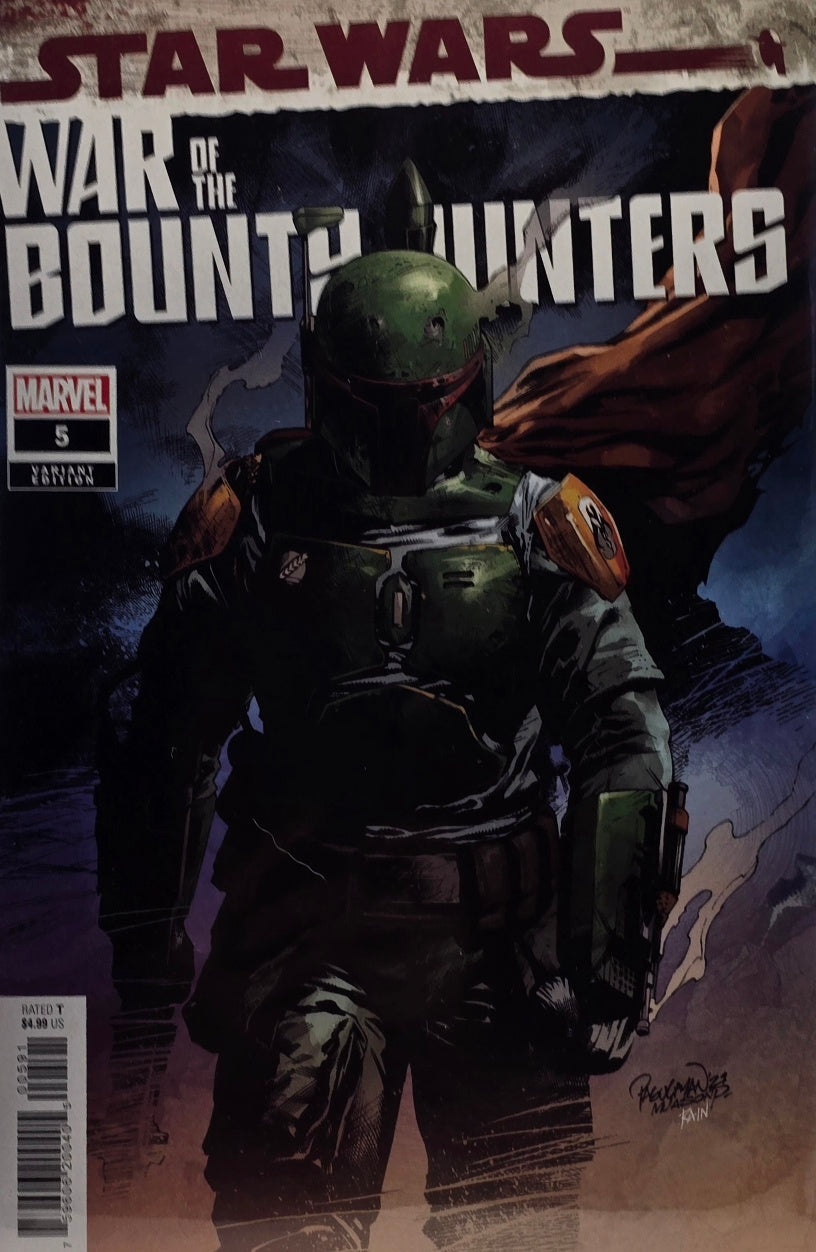 Star Wars: War of the Bounty Hunters #5 (Marvel Comics) — Boba Fett Variant Edition