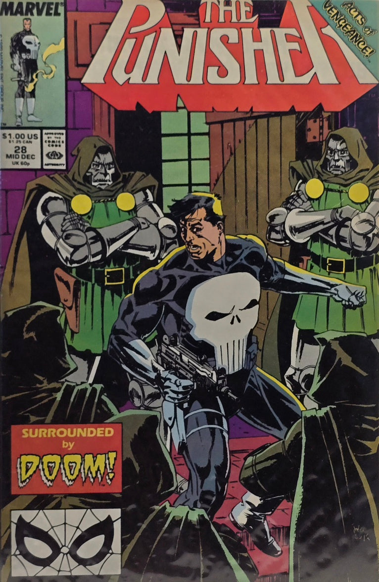 The Punisher #28 (Marvel Comics, Mid-December 1989) — Acts of Vengeance — Surrounded by Doom!