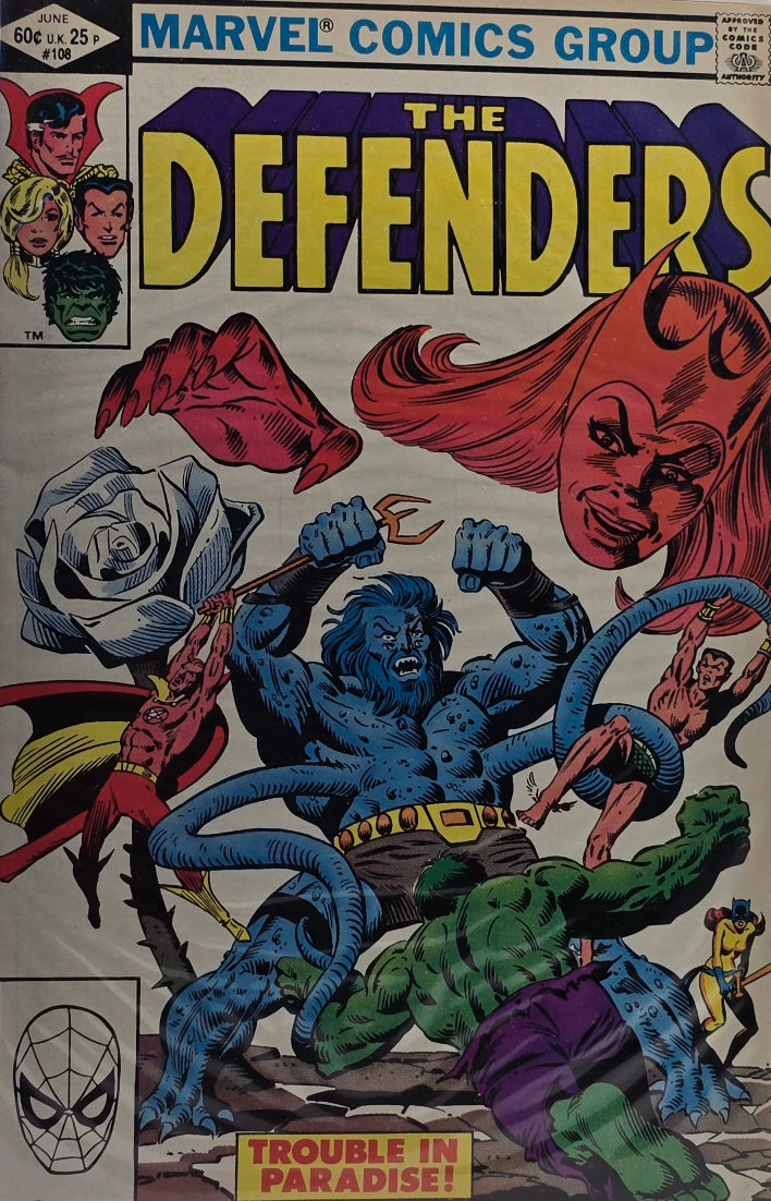 The Defenders #108 (Marvel Comics, June 1982) — Trouble in Paradise!