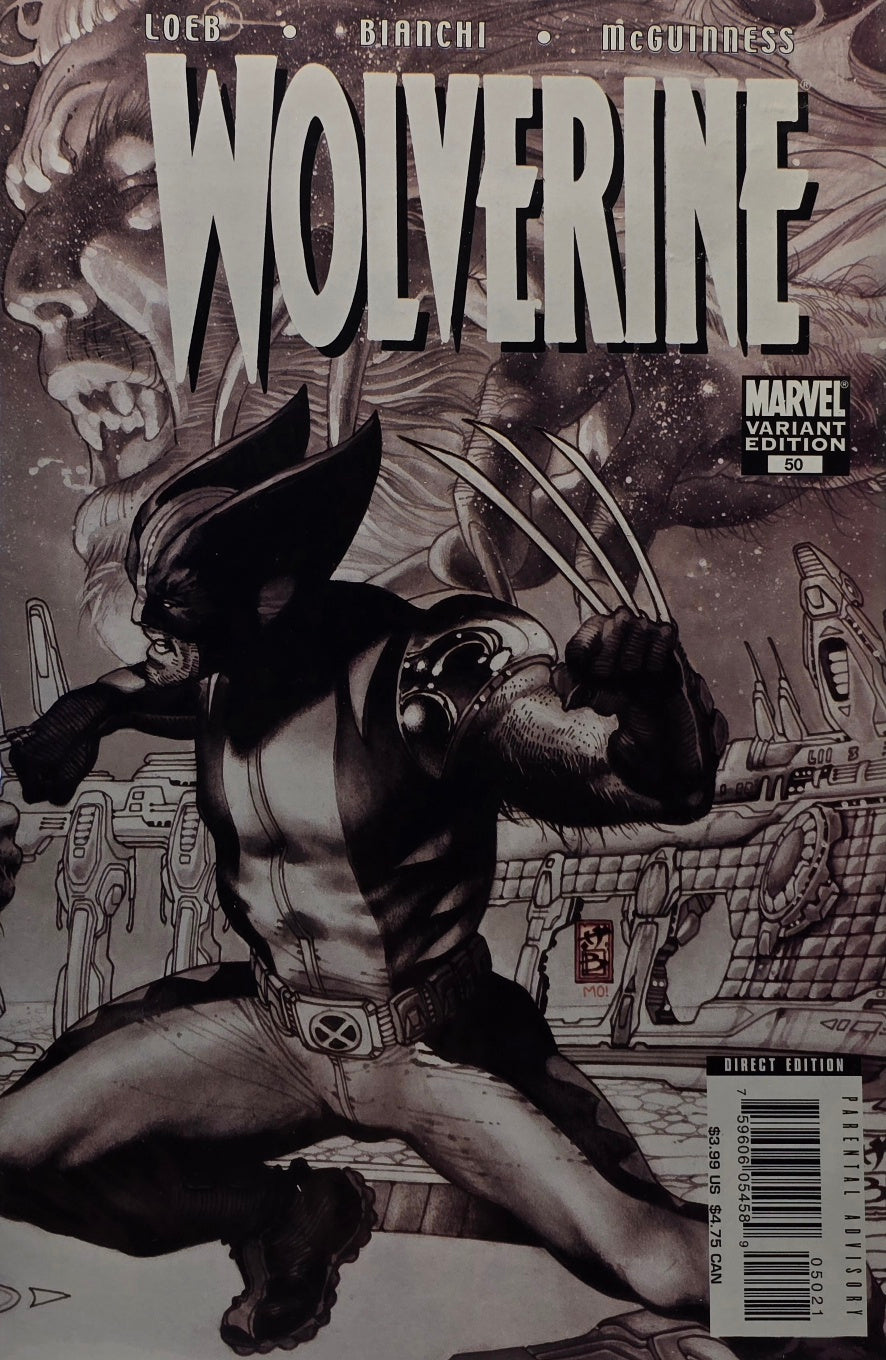 Wolverine #50 — Black-and-White Variant Edition (Marvel)
