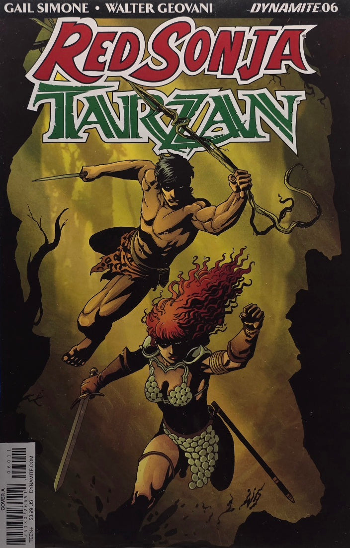 Red Sonja/Tarzan #6 — Action Cover (Dynamite)