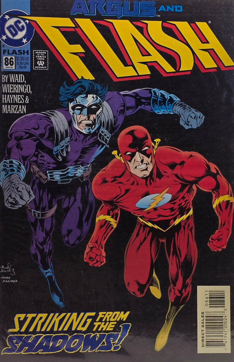 The Flash #86 (DC Comics, January 1994) — Argus & Flash — Waid & Wieringo