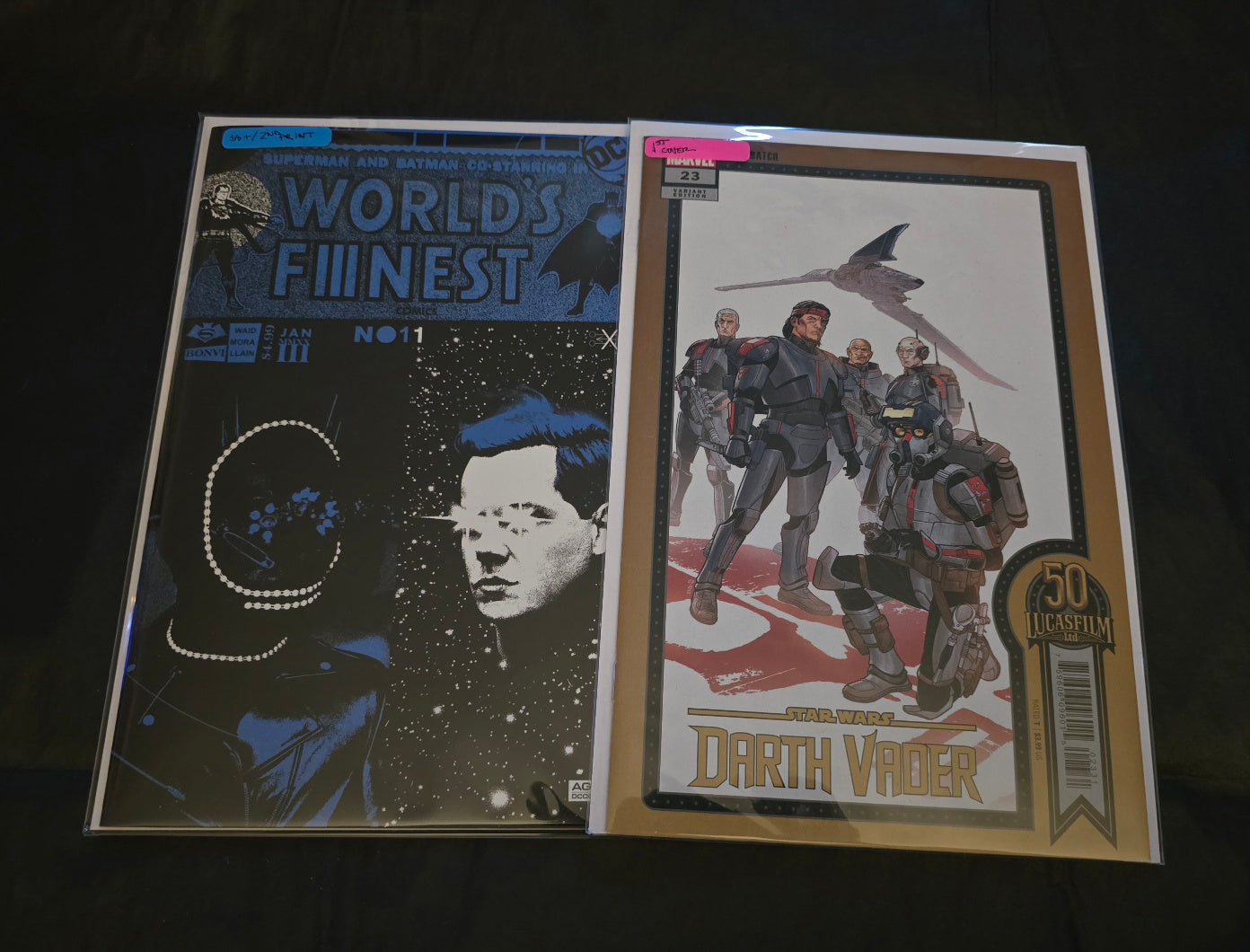 Superman & Batman: World's Finest #1 + Star Wars: Darth Vader Comic Pair