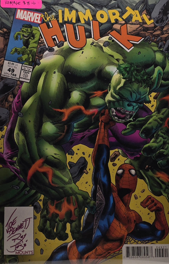 The Immortal Hulk #49 — Spider-Man Homage Variant (Marvel)