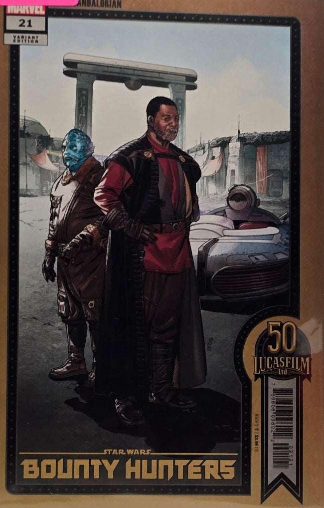 Star Wars: Bounty Hunters #21 (Marvel Comics) — Variant Edition — Cad Bane — 50 Years Lucasfilm