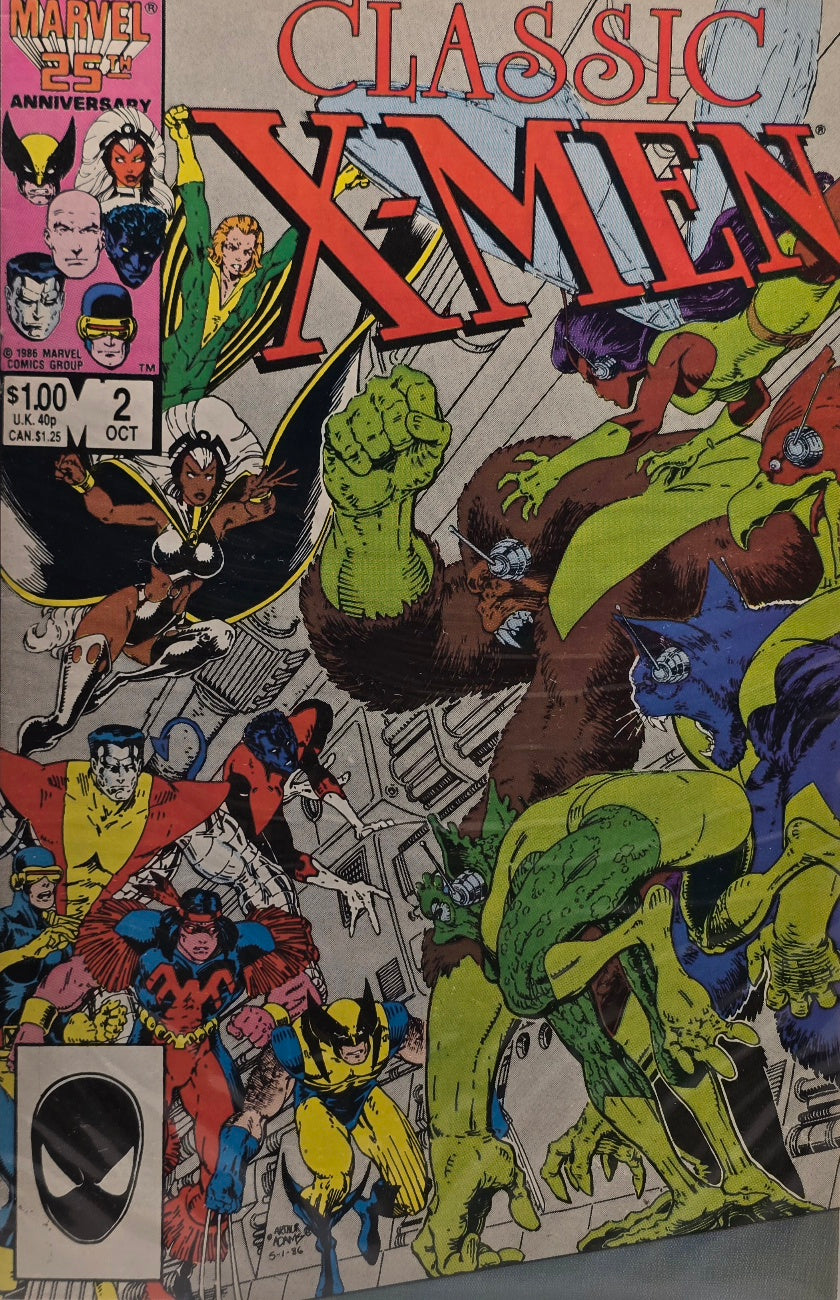 Classic X-Men #2 — Direct Edition (Marvel, October 1986)