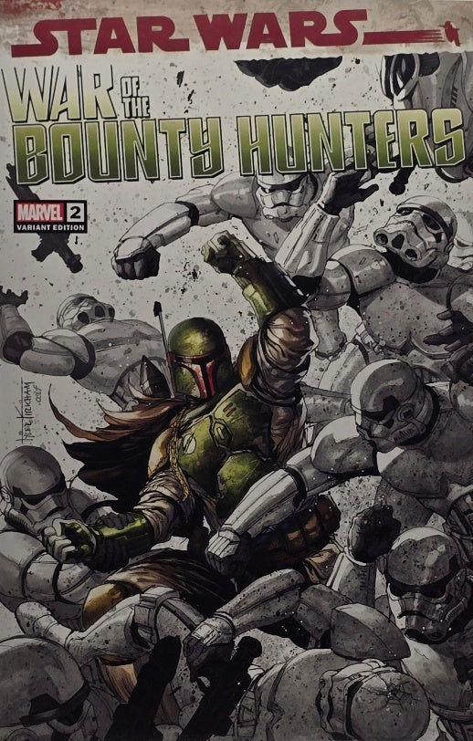 Star Wars: War of the Bounty Hunters #2 — Variant Edition (Boba Fett vs. Stormtroopers — Marvel)