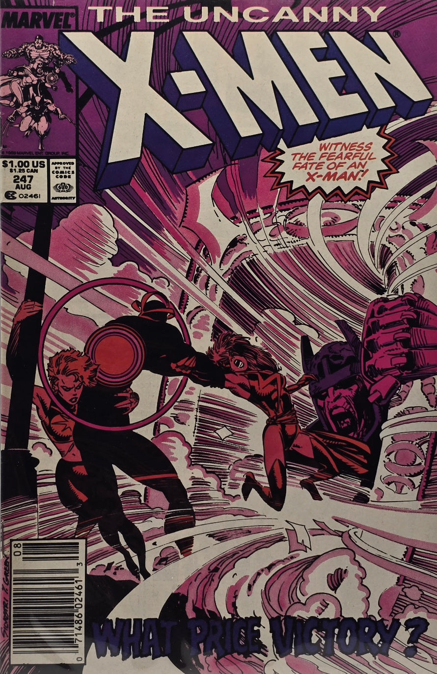 Uncanny X-Men #247 — Witness the Fearful Fate of an X-Man! What Price Victory? (August 1989)