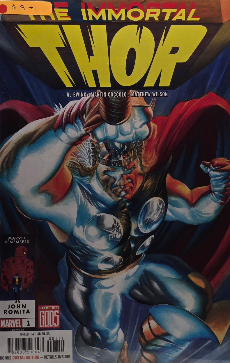 The Immortal Thor #1 (Marvel) — LGY #762 — Al Ewing / Martín Cóccolo / Matthew Wilson — John Romita Tribute — “Who Are the Gods?”
