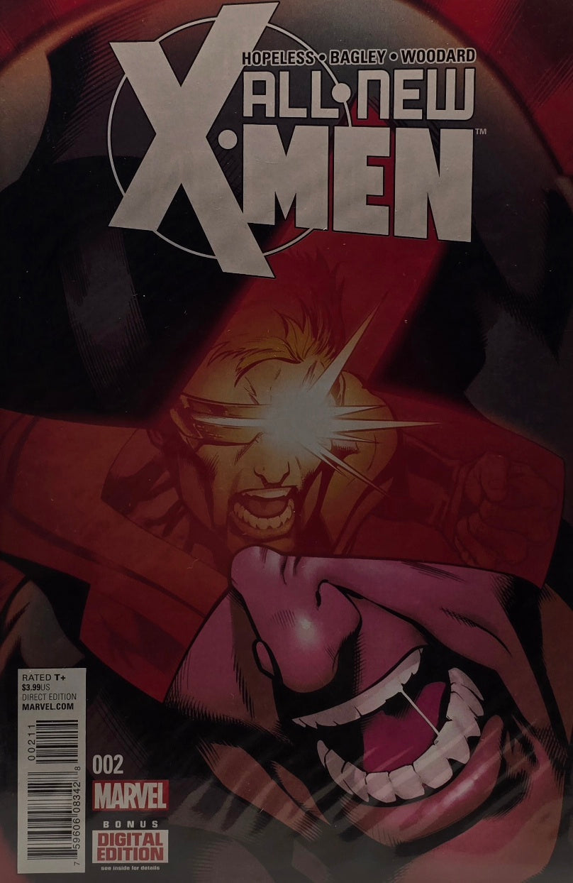 All-New X-Men #2 (Marvel) — Direct Edition — Hopeless / Bagley / Woodard — Bonus Digital Edition