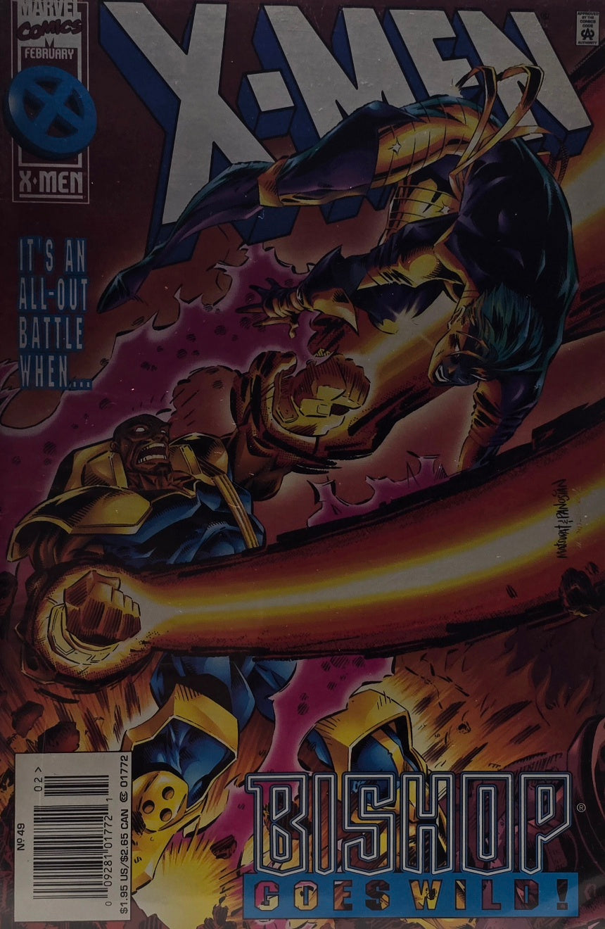 X-Men #49 (Marvel Comics, February 1996) — “Bishop Goes Wild!” — Vintage 90s
