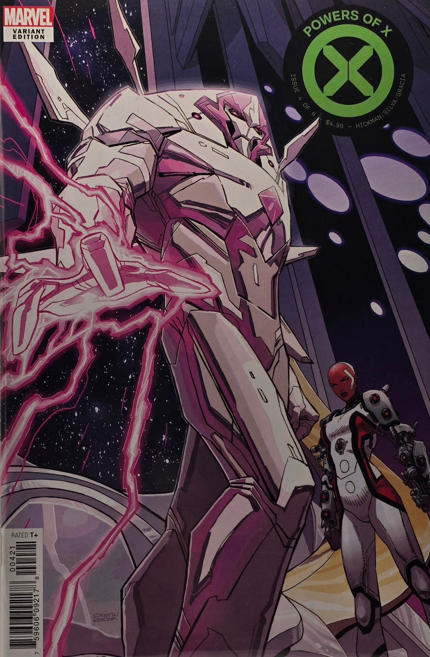 Powers of X #4 (Marvel) — Variant Edition — Issue 4 of 6 — Dustin Weaver Cover — Hickman / Silva / Gracia