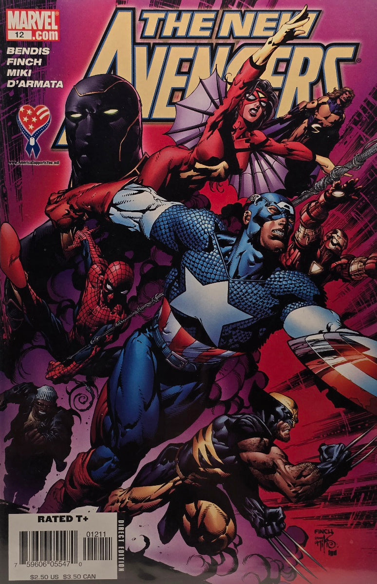 The New Avengers #12 — Team Cover — Direct Edition (Marvel)