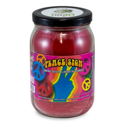 Peace Sign Smoke Odour Eliminating Candle