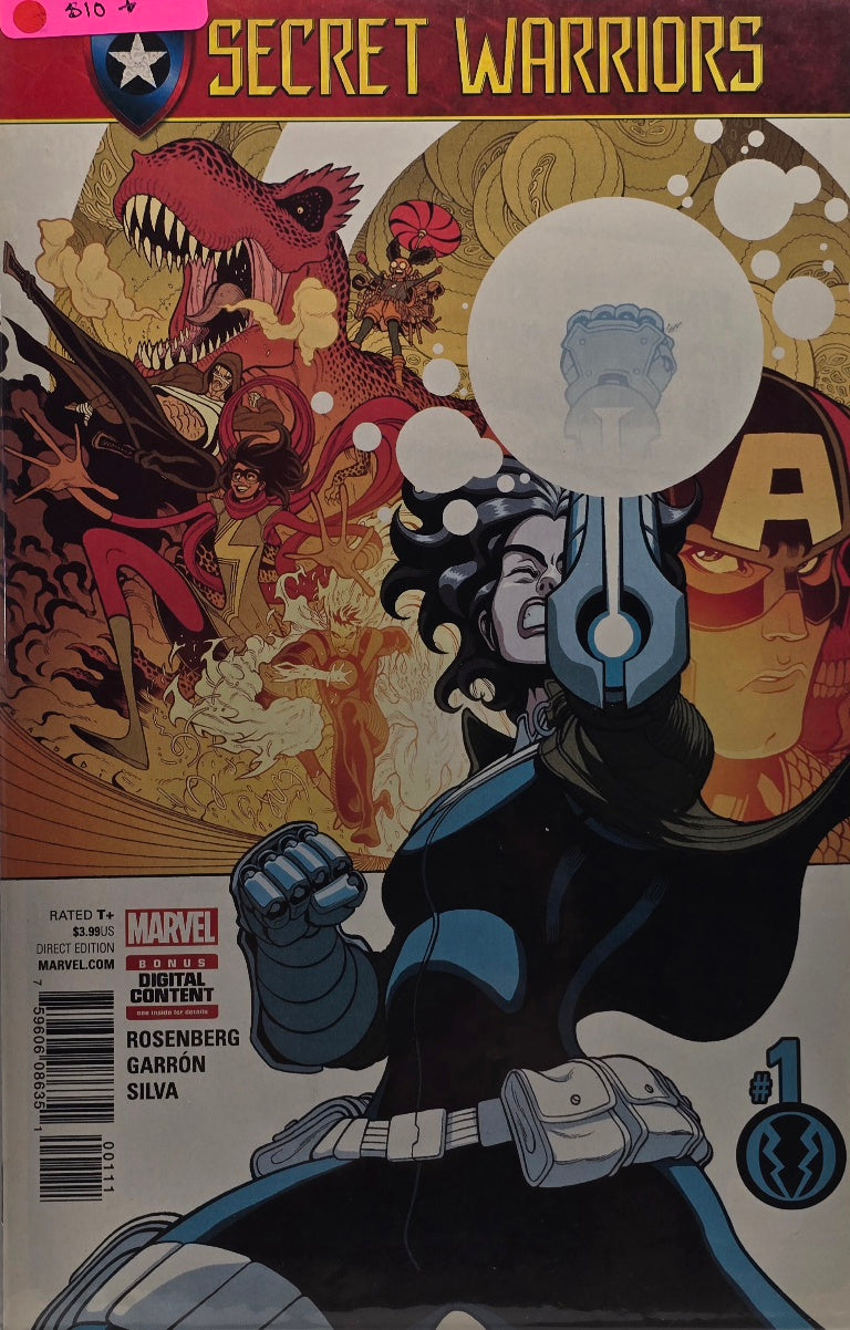 Secret Warriors #1 (Marvel) — Rosenberg / Garrón / Silva — Bonus Digital Content — Direct Edition