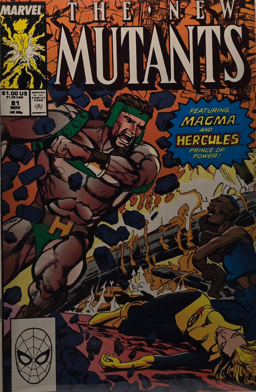 The New Mutants #81 — Featuring Magma and Hercules, Prince of Power! (Marvel, November 1989)