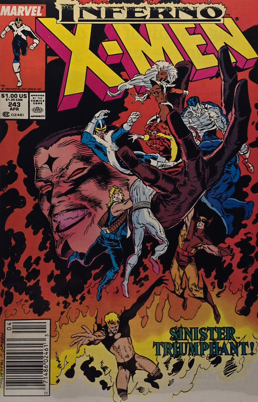 Uncanny X-Men #243 — Sinister Triumphant! (Inferno, April 1989)