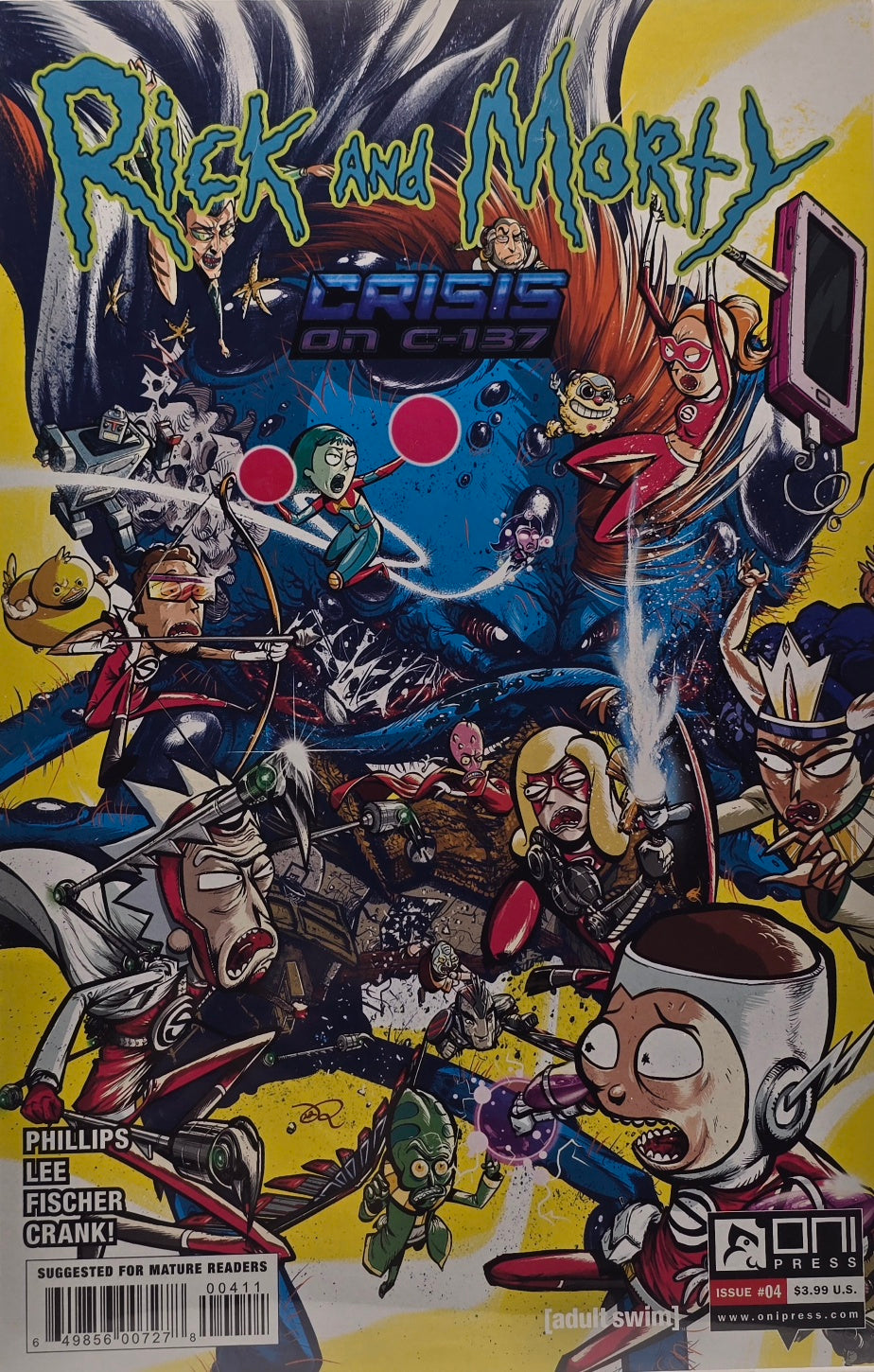 Rick & Morty: Crisis on C-137 #4 — Multiverse Brawl Variant Cover B (2023)