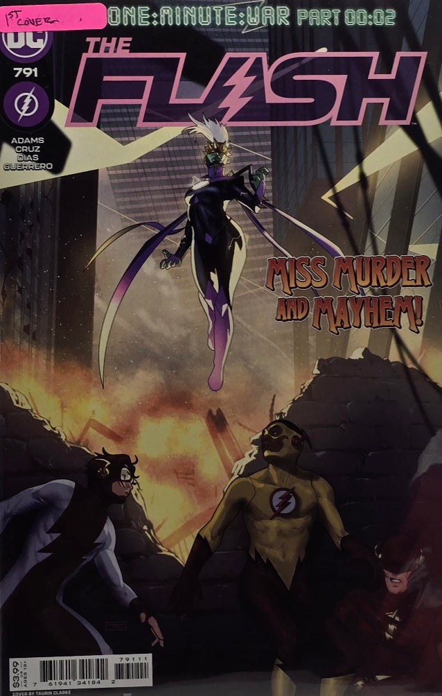 The Flash #791 (DC Comics) — One:Minute:War Part 00:02 — Miss Murder and Mayhem!