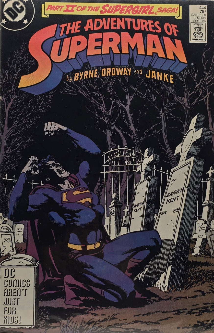 Adventures of Superman #444 — Part II of the Supergirl Saga! (September 1988)