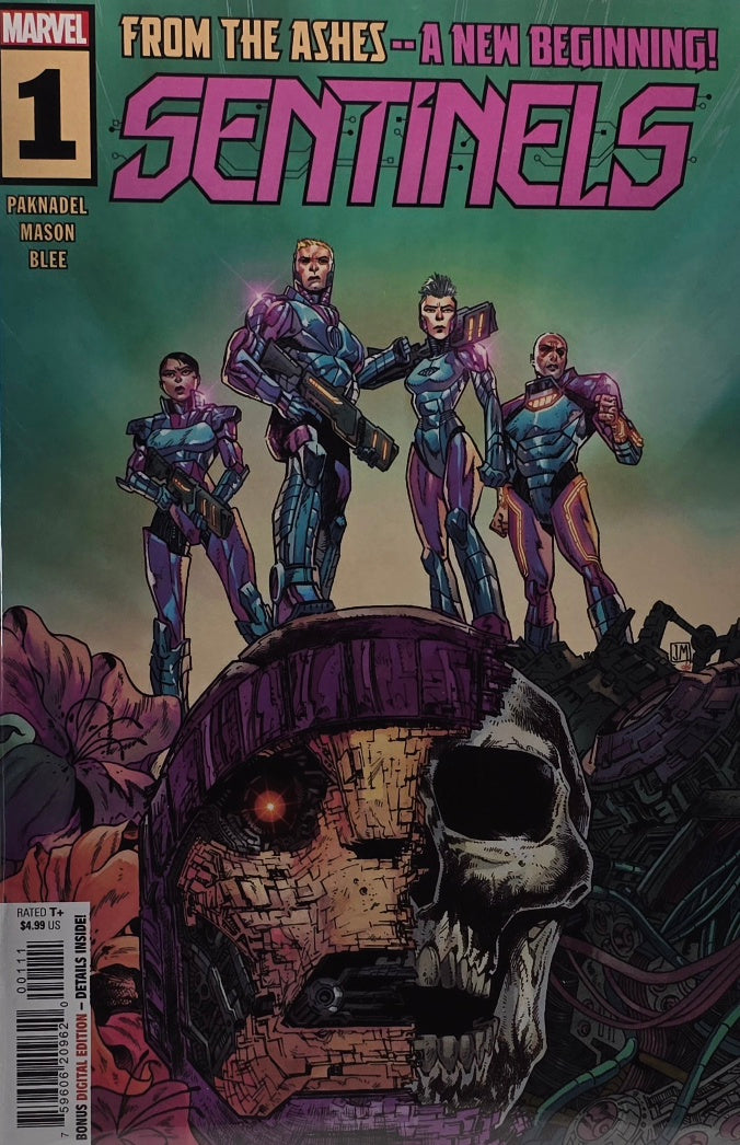 Sentinels #1 (Marvel Comics) — From the Ashes — A New Beginning! — Paknadel, Mason & Blee