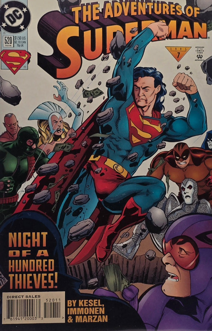 The Adventures of Superman #520 (DC Comics, February 1995) — Night of a Hundred Thieves!