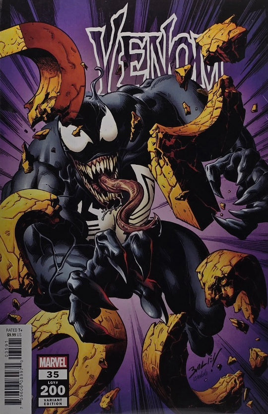 Venom #35 — Bagley Variant Edition — Purple Debris Cover (LGY #200 — Marvel)