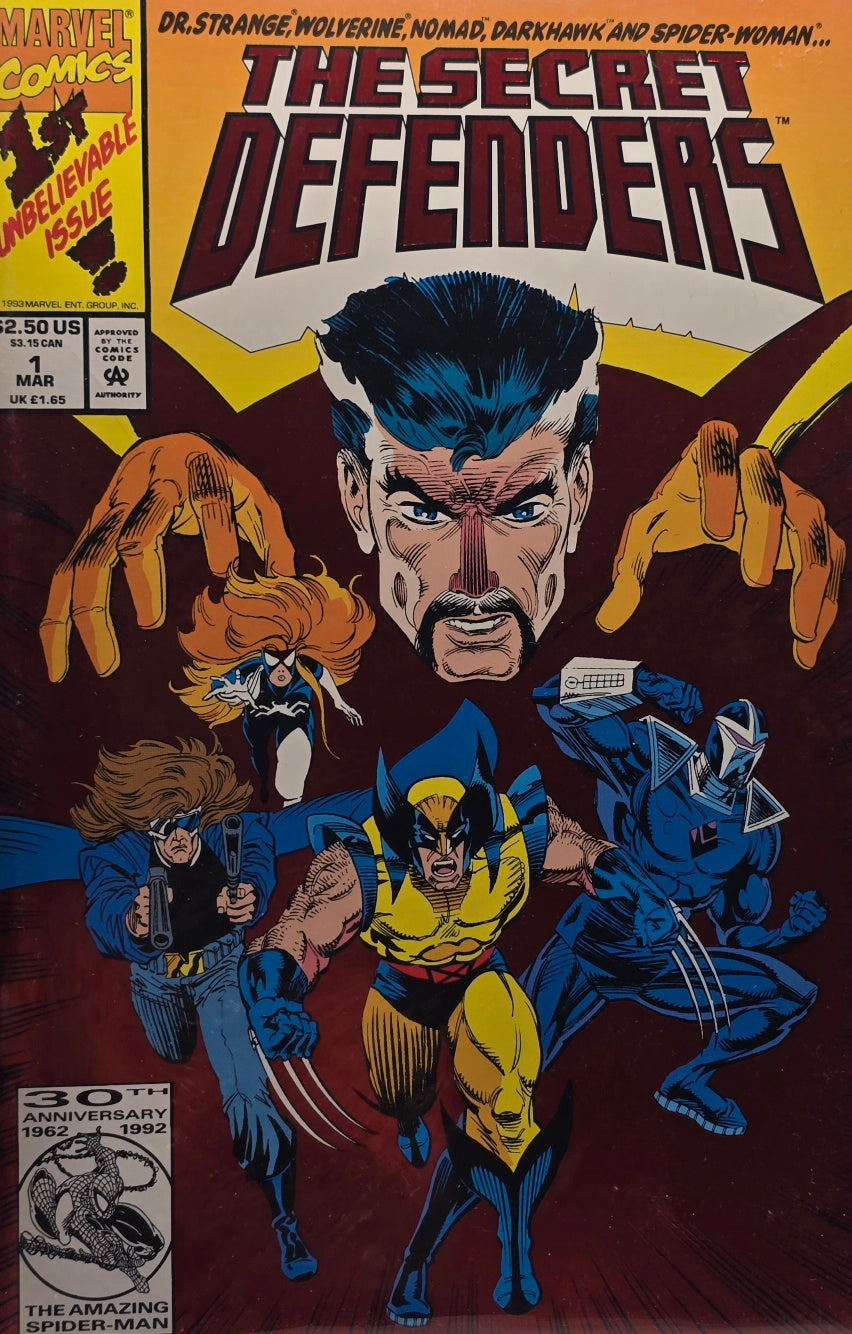 The Secret Defenders #1 — First Issue! (Marvel, March 1993)