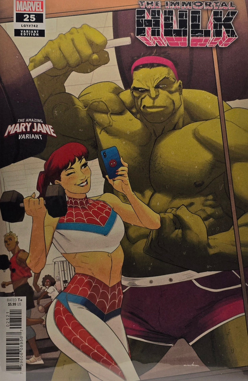 Immortal Hulk #25 (Marvel) — LGY#742 — The Amazing Mary Jane Variant — Gym Selfie Cover