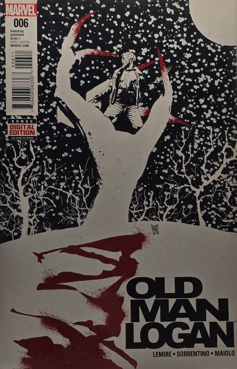 Old Man Logan #6 — Snow & Red Shadow Cover (Marvel)