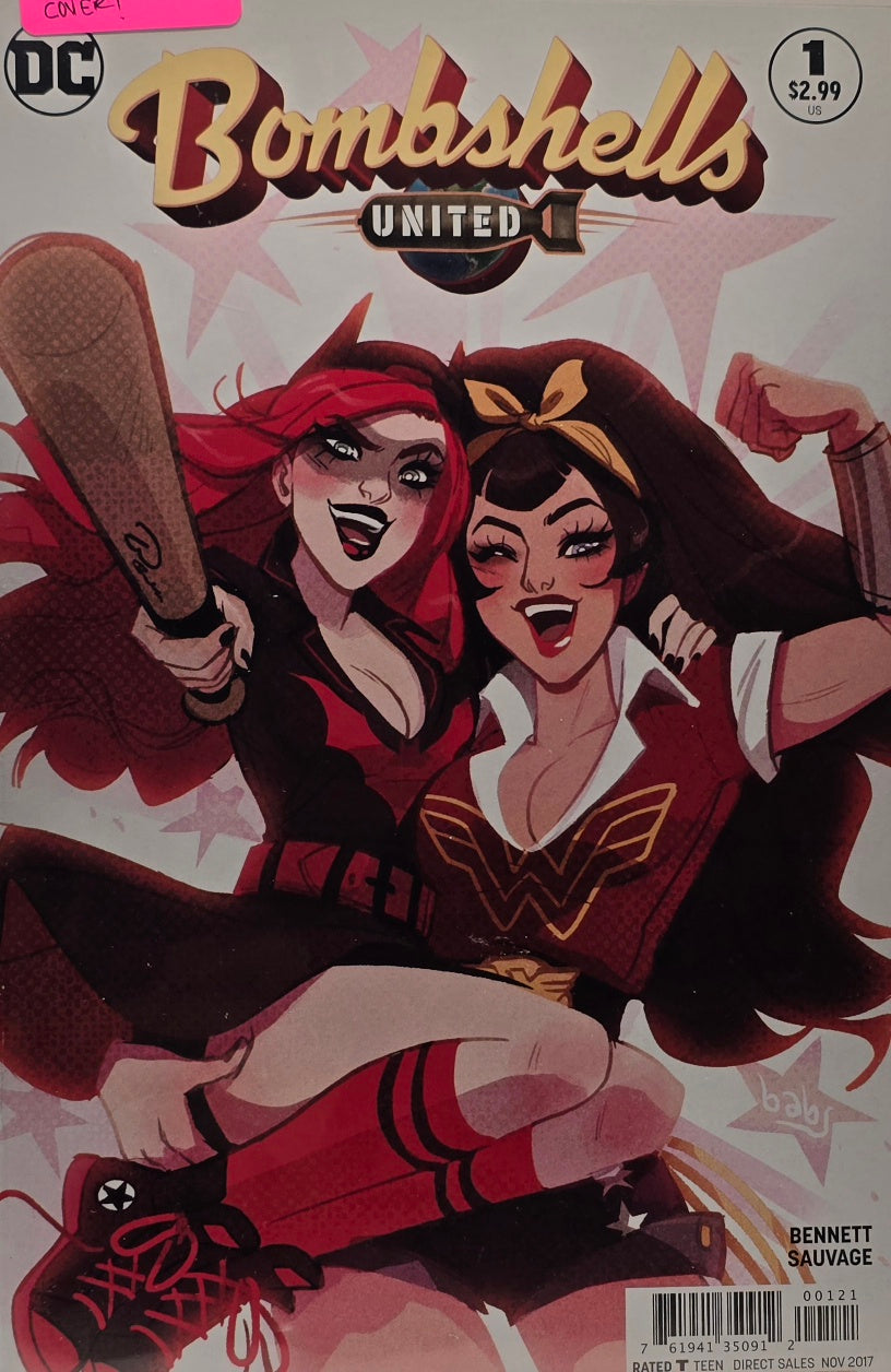 DC Comics Bombshells United #1 — (DC Comics, November 2017) — Bennett & Sauvage