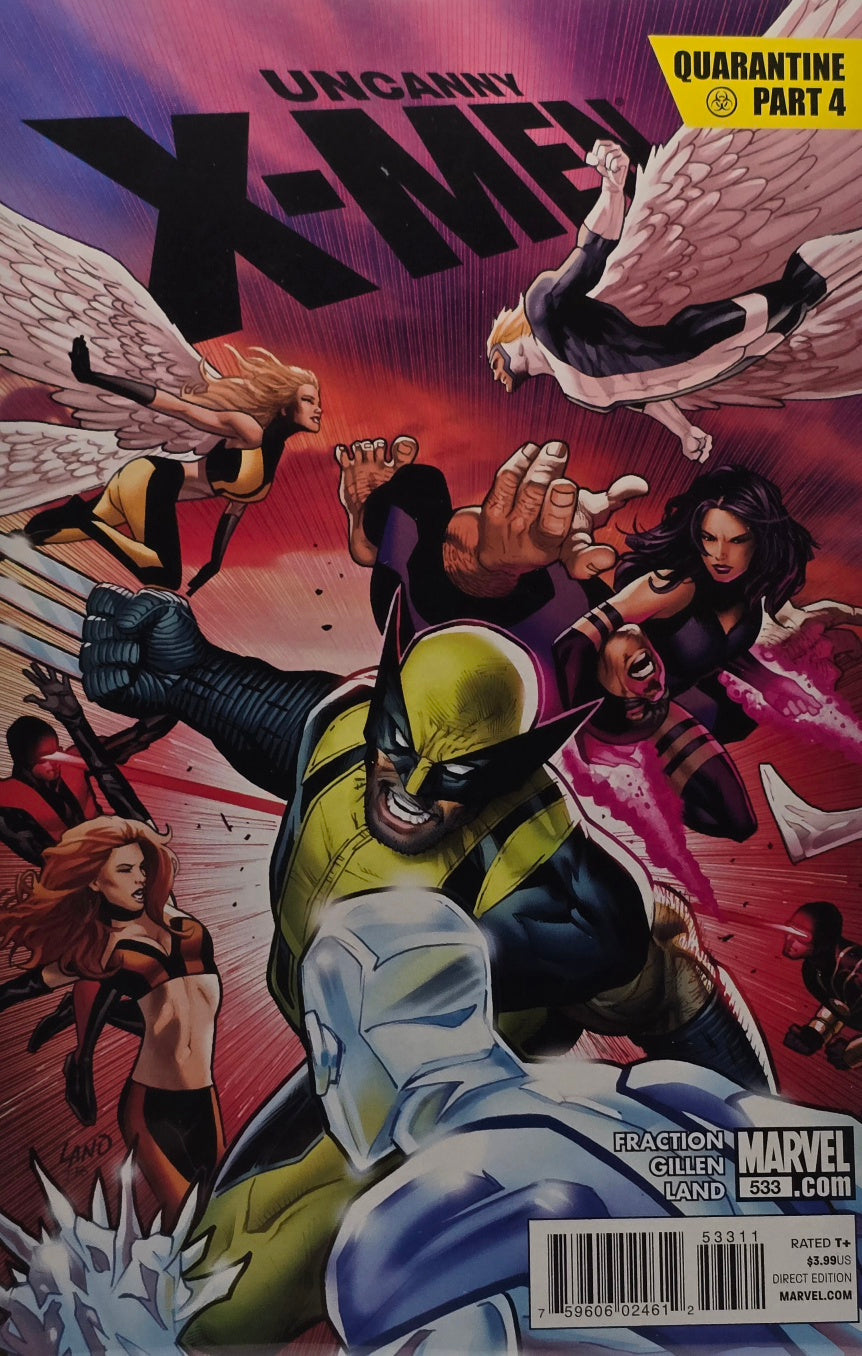 Uncanny X-Men #533 (Marvel, 2011) — “Quarantine: Part 4” — Fraction / Gillen / Land — Direct Edition