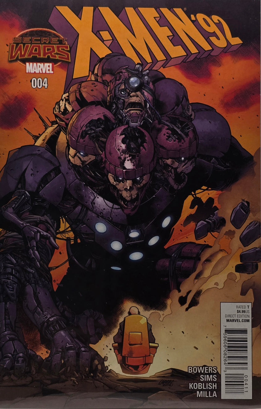 X-Men ’92 #4 (Marvel, Secret Wars) — Bowers, Sims, Koblish & Milla — Rated T — Direct Edition