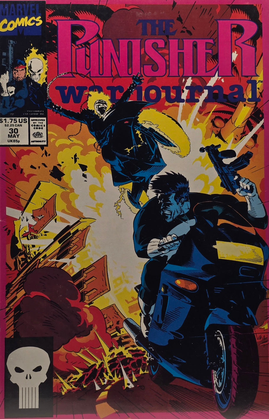 The Punisher War Journal #30 — Ghost Rider Crossover (May 1991)