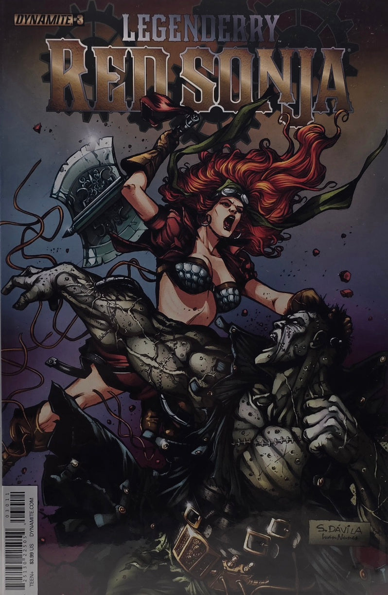 Legenderry: Red Sonja #3 (Dynamite) — Steampunk — S. Davila & Iwan Nunez