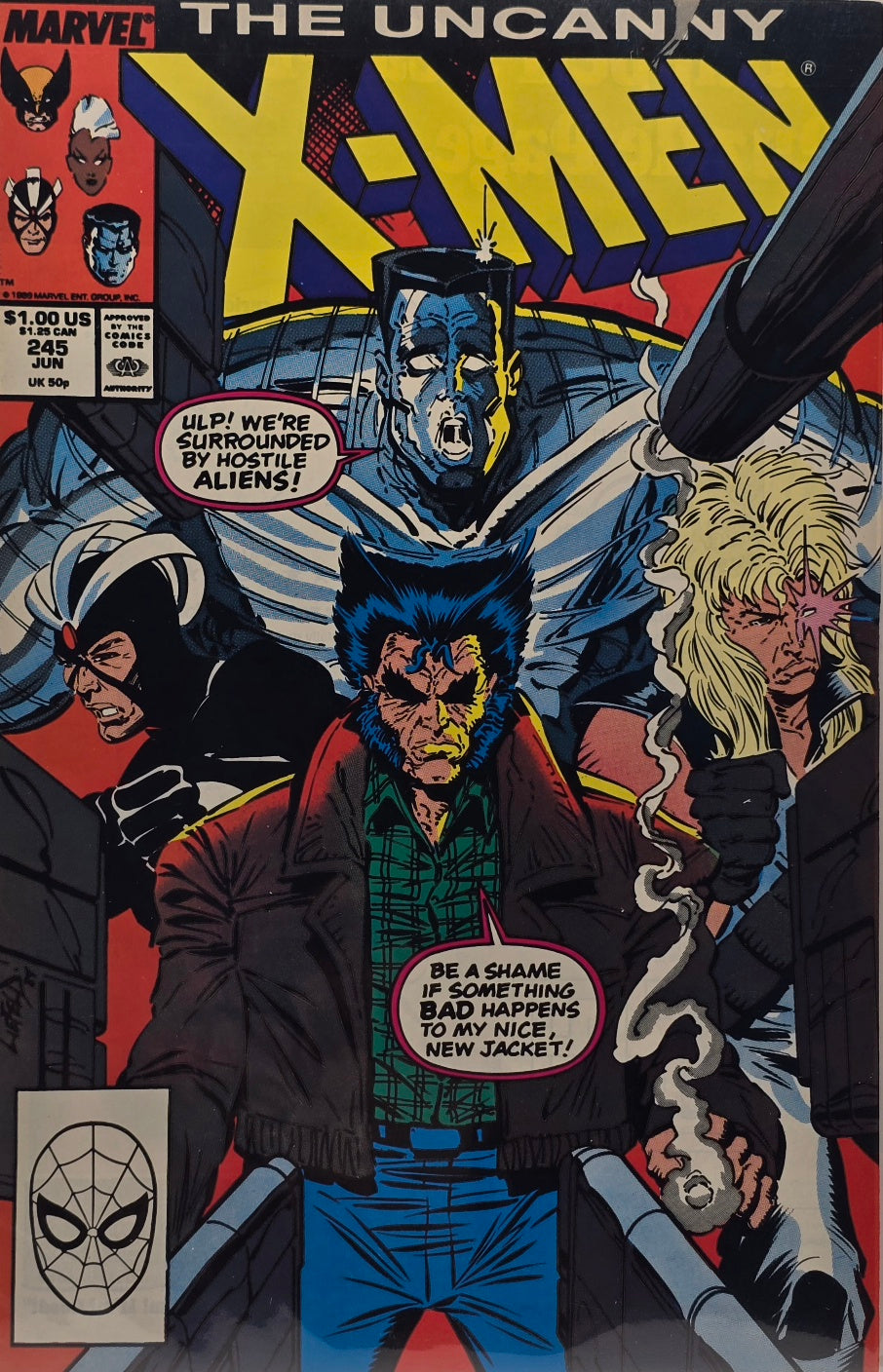 Uncanny X-Men #245 — Nice New Jacket! (June 1989)