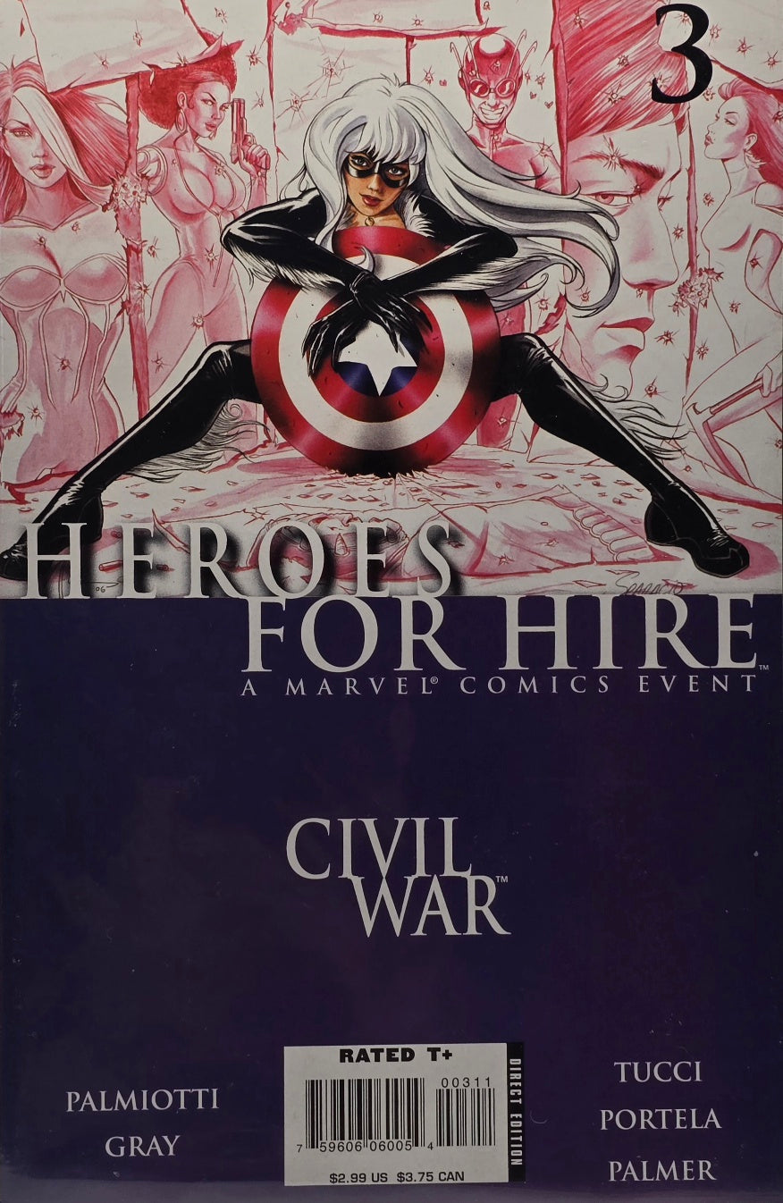 Heroes for Hire #3 — Civil War (Marvel Comics) — Palmiotti, Gray, Tucci, Portela & Palmer