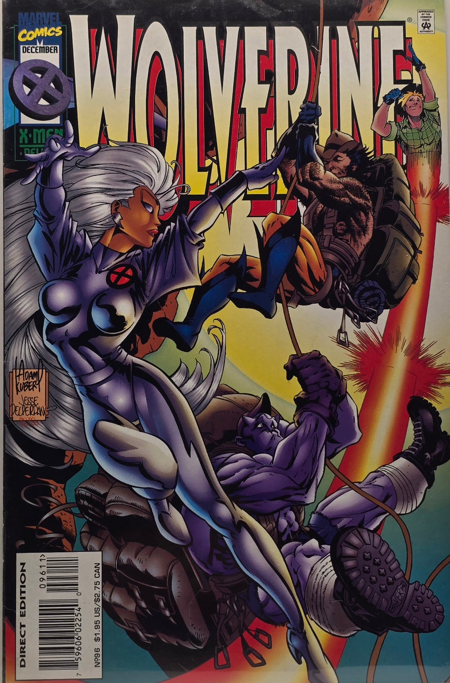 Wolverine #96 — Storm & Beast Cover (December 1995)