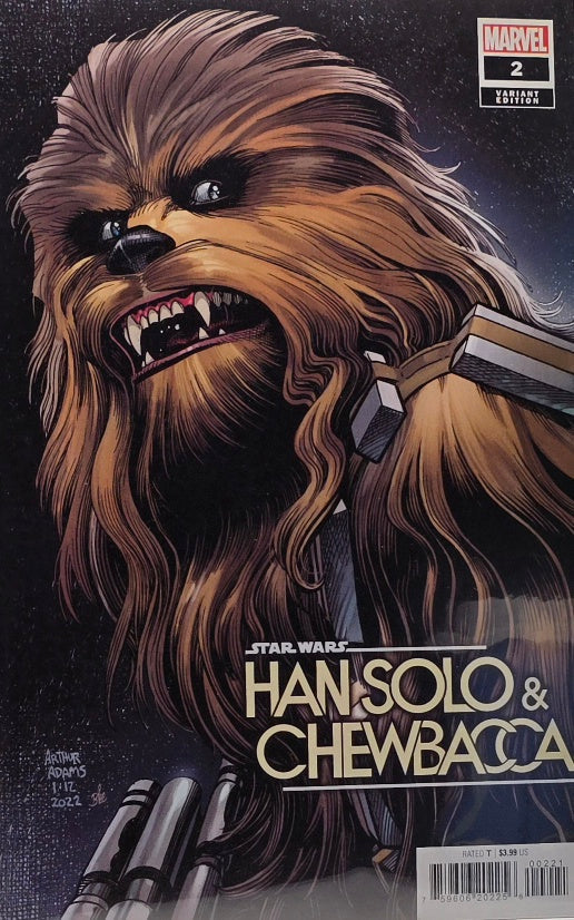 Star Wars: Han Solo & Chewbacca #2 — Variant Edition — Arthur Adams Chewbacca Cover (Marvel)