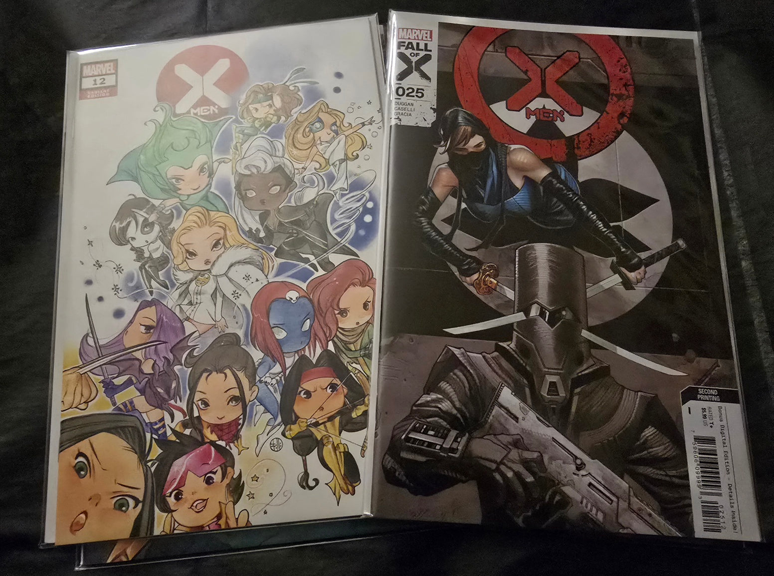 X-Men Comics Lot – Stormbreakers Variant, X-Men #12 Chibi Variant, X-Men #25 Fall of X & Team Variant