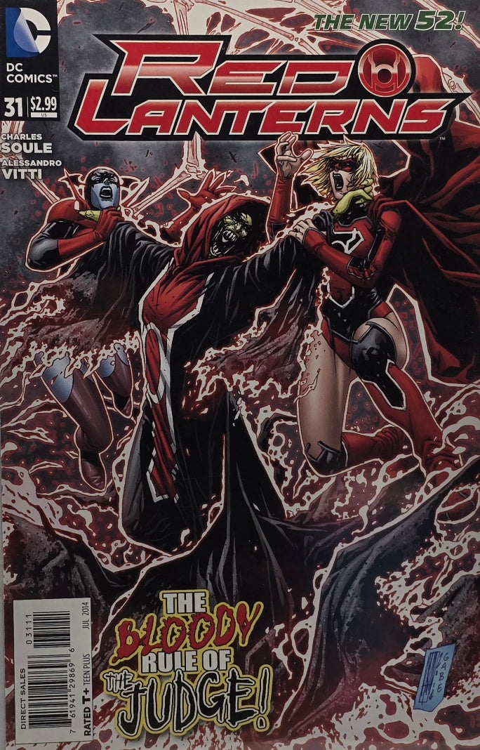 Red Lanterns #31 — "The Bloody Rule of the Judge!" (DC Comics, New 52, July 2014) — Soule & Vitti