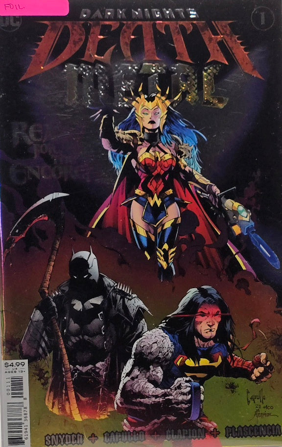Dark Nights: Death Metal #1 — Foil Cover (Snyder / Capullo / Glapion / Plascencia — DC Comics)