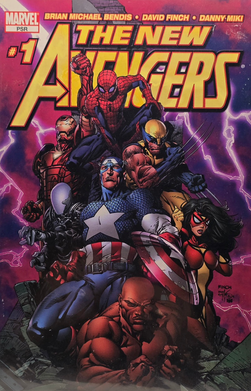 The New Avengers #1 — Bendis / Finch / Miki — Team Cover (Marvel)