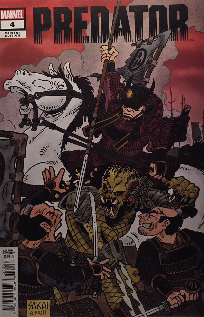 Predator #4 — Variant Edition — Stan Sakai / E. Fujii Samurai Cover (Marvel)